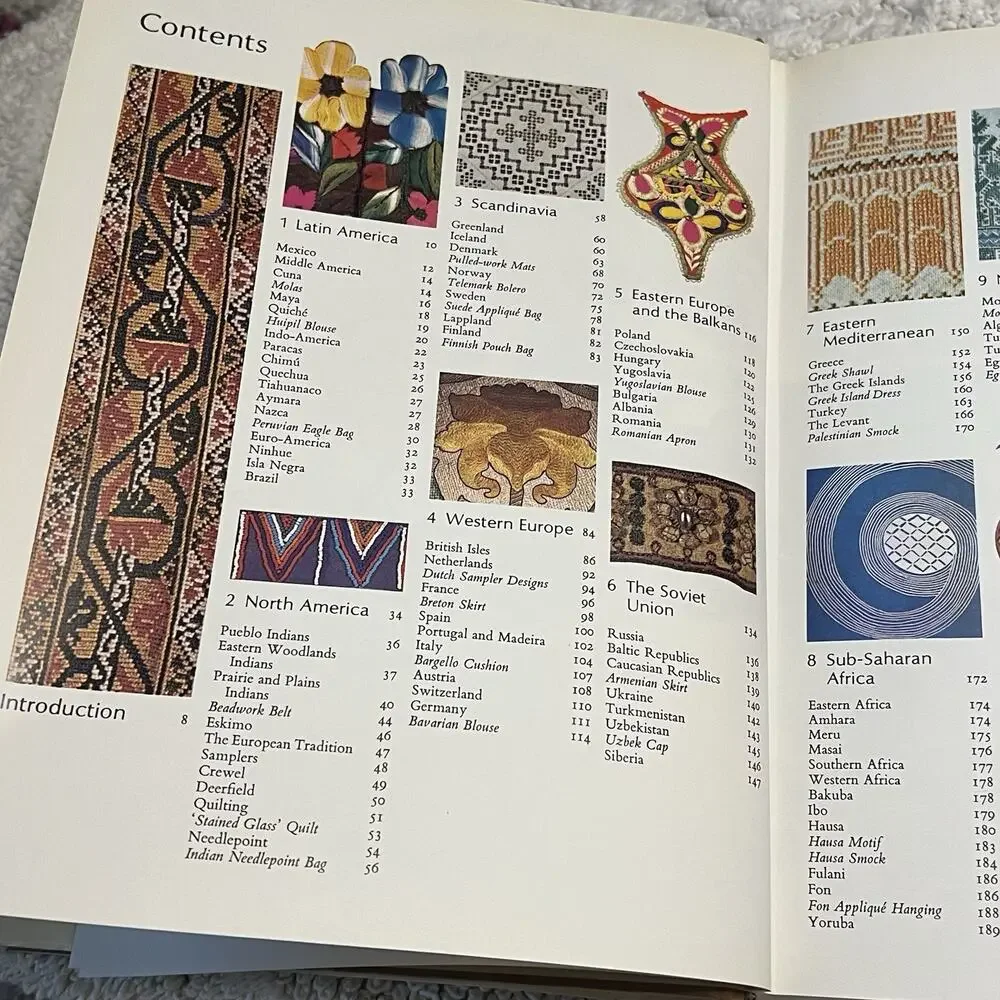 Vintage 1970s Coffee Table Hard Cover Embroidery Books Techniques History Guides
